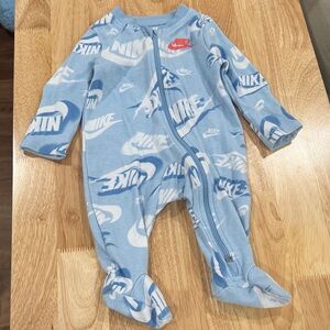 Nike Light Blue and Red Kids Footie